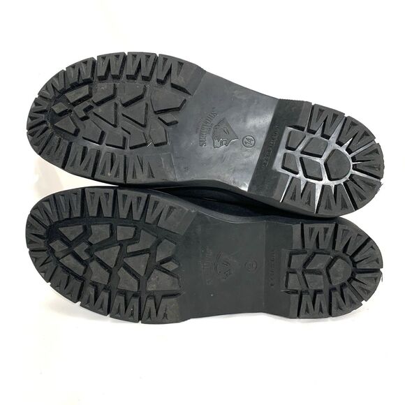 HERMAN SURVIVORS Black Leather Steel Toe Slip On Work Boots Slip Resistant Sz 14 - Picture 11 of 13